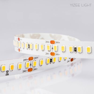 10 मिमी चौड़ाई DC24V लचीला एलईडी पट्टी 168LEDs/M उच्च घनत्व एलईडी पट्टी