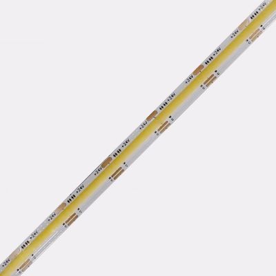CRI90 24VDC COB एलईडी पट्टी 2700K - 6000K CCT समायोज्य 608 चिप्स/M 8mm एलईडी टेप