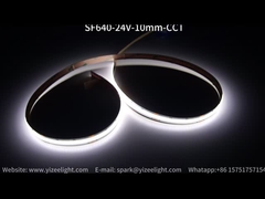 सीसीटी सीओबी एलईडी पट्टी प्रकाश ट्यून करने योग्य सफेद समायोज्य एलईडी प्रकाश पट्टी